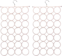 Thumbnail for 2x 24 Hole Scarf Hanger Holder Storage Tie Belt Scarf Organiser Space Saver