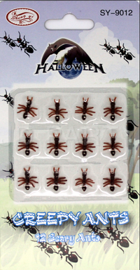 Thumbnail for MINI FAKE ANTS Trick Halloween Scary Creepy Joke Prank Small Gag Toy Bug - 48 Ants