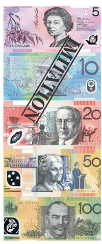 Thumbnail for Assorted Dollar Australian Souvenir Note Pad Fake AUD Money - 1 Pack of 50 Sheets