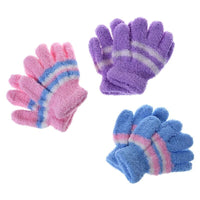 Thumbnail for 3 Pair Baby Gloves Warm Winter Full Finger Thermal Coral Fleece Kids Boys Girls