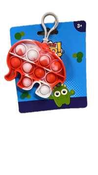 Thumbnail for Push Bubble Pop It Fidget Keyring Squeeze Toy Sensory Silicone Stress Reliever