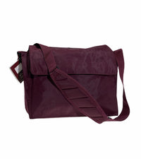 Thumbnail for Leuts Tote Library Shoulder Bag School Book Books Carry Storage Messenger - Maroon