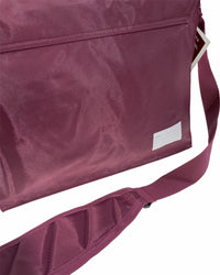 Thumbnail for Leuts Tote Library Shoulder Bag School Book Books Carry Storage Messenger - Maroon