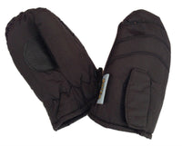 Thumbnail for Kids Ski Gloves Mittens Waterproof Thermal Winter Snow Boys Girls Lined - Black - One Size (3-6 Years Old)