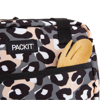 Thumbnail for PACKIT Freezable Ice Lunch Bag Tote Food Storage Camping Travel Tiger - Wild Leopard