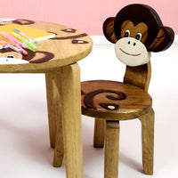 Thumbnail for Kids Wooden Chair Monkey
