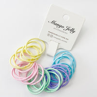 Thumbnail for MANGO JELLY Kids Hair Ties (3cm) - Classic Soft Pastel -Twin Pack