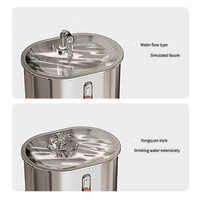 Thumbnail for Standard Package Stainless Steel Pet Water Fountain with Faucet Flow and USB Plug