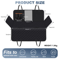 Thumbnail for Dog Car Seat Cover, Waterproof Pet Seat Cover for Back Seat with Side Flaps, Non-Slip Durable Scratchproof Dog Hammock for Cars, Trucks and SUVs