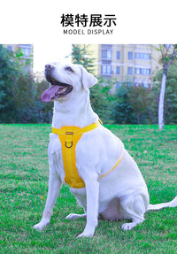 Thumbnail for Reflective Dog Harness with Leash, No-Pull Vest Harness for Dogs, Adjustable Dog Vest with Handle, Walking Training Pet Harness M size