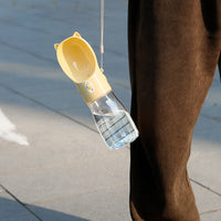 Thumbnail for Portable Dog Water Bottle with Bowl Dispenser-500ml Pink Pet Travel Cup, Leak-proof, One-Hand Operation