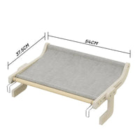 Thumbnail for Wall-Mounted Cat Hammock Bed- Wooden Frame, Comfortable and Space-Saving Design for Pets