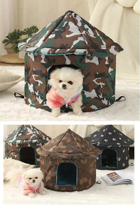 Thumbnail for Outdoor Waterproof Cat House - Insulated, Weatherproof, Warm Shelter for Cats, Ideal for Winter Protection,Size: L 45*41cm