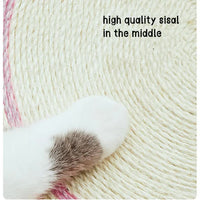 Thumbnail for Green Frog Cat Scratcher Bed - Sisal Scratch Pad with Fun Animal 40*40*10cm