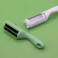 Thumbnail for Multi-Function Pet Grooming Brush with Self-Cleaning Feature - Ideal for Dogs and Cats 2 PCS (Green+White)