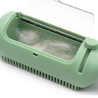 Thumbnail for Multi-Function Pet Grooming Brush with Self-Cleaning Feature - Ideal for Dogs and Cats 2 PCS (Green+White)