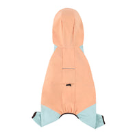 Thumbnail for Waterproof Dog Raincoat with Hidden Leash Hole -Windproof and Comfortable for Outdoor Walks, Size:XL (Back Length 35cm/13.77in, Bra 49cm/19.29in) Orange