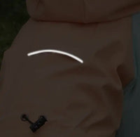 Thumbnail for Waterproof Dog Raincoat with Hidden Leash Hole -Windproof and Comfortable for Outdoor Walks, Size:XL (Back Length 35cm/13.77in, Bra 49cm/19.29in) Orange