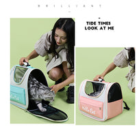 Thumbnail for Pink Pet Carrier Backpack for Cats and Small Dogs