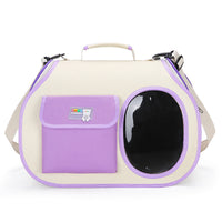 Thumbnail for Purple Colors Pet Carrier Backpack, Breathable Cat Carrier Backpack with Transparent Window, Airline Approved Dog Backpack Carrier for Small Dogs and Cats, Travel Hiking Camping