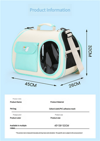 Thumbnail for Purple Colors Pet Carrier Backpack, Breathable Cat Carrier Backpack with Transparent Window, Airline Approved Dog Backpack Carrier for Small Dogs and Cats, Travel Hiking Camping