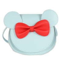 Thumbnail for Adorable Bow Bear Crossbody Bag for Kids - Blue Shoulder Bag 18*17*8cm