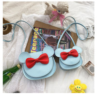 Thumbnail for Adorable Bow Bear Crossbody Bag for Kids - Blue Shoulder Bag 18*17*8cm