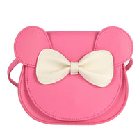 Thumbnail for Adorable Bow Bear Crossbody Bag for Kids - Rose Red Shoulder Bag 18*17*8cm