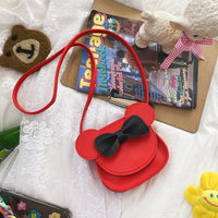 Thumbnail for Adorable Bow Bear Crossbody Bag for Kids - Red Shoulder Bag 18*17*8cm