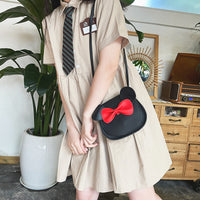 Thumbnail for Adorable Bow Bear Crossbody Bag for Kids - Black Small Shoulder Bag 13*13*5cm