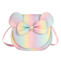 Thumbnail for Adorable Bow Bear Crossbody Bag for Kids - rainbow-colored Small Shoulder Bag 13*13*5cm