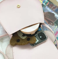 Thumbnail for Adorable Bow Bear Crossbody Bag for Kids - rainbow-colored Small Shoulder Bag 13*13*5cm