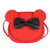 Thumbnail for Adorable Bow Bear Crossbody Bag for Kids - Red Small Shoulder Bag 13*13*5cm