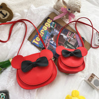 Thumbnail for Adorable Bow Bear Crossbody Bag for Kids - Red Small Shoulder Bag 13*13*5cm