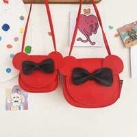 Thumbnail for Adorable Bow Bear Crossbody Bag for Kids - Red Small Shoulder Bag 13*13*5cm