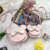 Thumbnail for Adorable Bow Bear Crossbody Bag for Kids - Pink Small Shoulder Bag 13*13*5cm