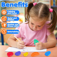 Thumbnail for Sensory Worry Stones for Kids | 6-Piece Fidget Stress Relief Set for Ages 3+(2 set, 12PCS in total)