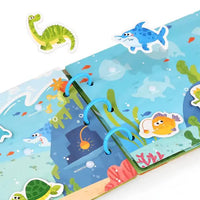 Thumbnail for Interactive Busy Book Set - 2-pack of educational activity books for preschoolers on transport and animals