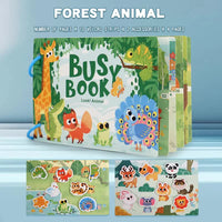 Thumbnail for Themed Busy Book Set - Educational Activity Books for Preschool Learning (Farm, Vehicles, Dinosaurs, Ocean, and Forest,5 books in total)