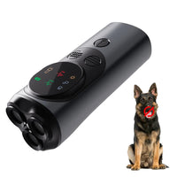 Thumbnail for P10 Black  Ultrasonic Dog Repellent Device - Dual-Mode Flashlight and Ultrasonic Dog Deterrent