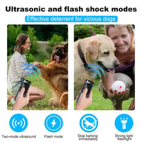 Thumbnail for P10 Black  Ultrasonic Dog Repellent Device - Dual-Mode Flashlight and Ultrasonic Dog Deterrent