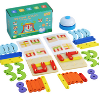 Thumbnail for Colorful educational toy set with letters and numbers on a white background