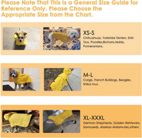 Thumbnail for XS Green Reflective Adjustable Pet Raincoat with Hood - Waterproof Dog Jacket, Adjustable Dog Poncho for Outdoor Protection