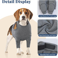 Thumbnail for S Pet Front Leg Protective Sleeve – Elastic Dog Leg Guard for Post-Surgery Protection, Prevents Licking and Biting