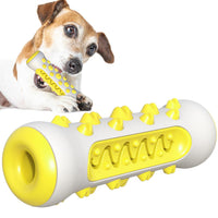 Thumbnail for Yellow Dog Squeaky Toys For Aggressive Chewers, Tough Toothbrush Dog Chew Toy, Nearly Indestructible Rubber Toys For Pet Training, Teeth Cleaning, Playing And Chewing For Medium & Large Breeds