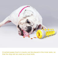Thumbnail for Yellow Dog Squeaky Toys For Aggressive Chewers, Tough Toothbrush Dog Chew Toy, Nearly Indestructible Rubber Toys For Pet Training, Teeth Cleaning, Playing And Chewing For Medium & Large Breeds