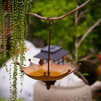 Thumbnail for Umbrella-Shaped Bird Feeder - Metal Hanging Garden Decoration