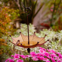 Thumbnail for Umbrella-Shaped Bird Feeder - Metal Hanging Garden Decoration