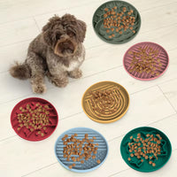 Thumbnail for Red Silicone Slow Feeder Bowl for Dogs - Anti-Choking Christmas-Themed Lick Mat