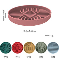 Thumbnail for Red Silicone Slow Feeder Bowl for Dogs - Anti-Choking Christmas-Themed Lick Mat
